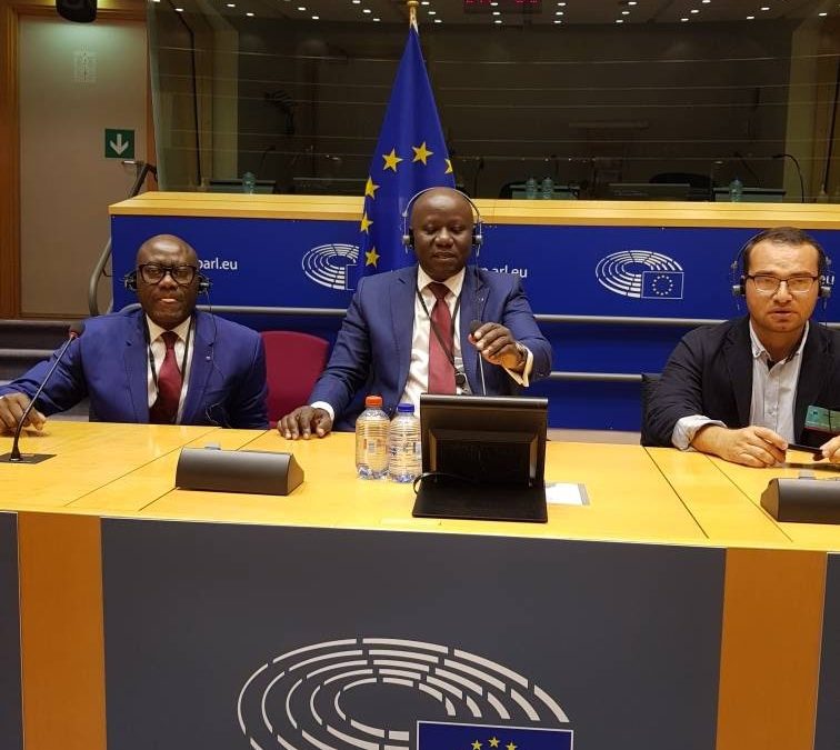 AU PARLEMENT EUROPEEN A BRUXELLES (BELGIQUE)